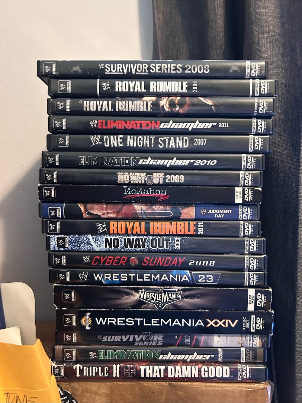 WWE Mixed Pay-Per-View DVD Stack - 18 Total
